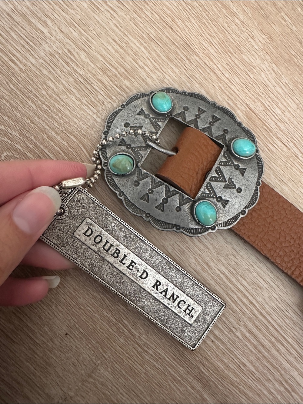 NEW Double D Ranch Loredo Concho Leather Belt 40 XXXL - Picture 3 of 6